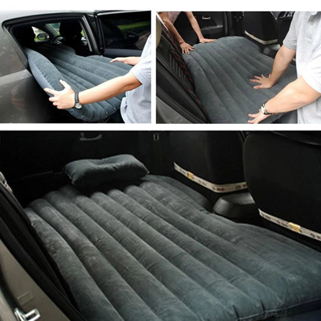 Inflatable Car Mattress Portable Travel Camping Air Bed Rest Sleeping Bed