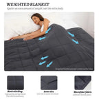 20 lb Weighted Blanket (Queen 60x80, Dark Grey)