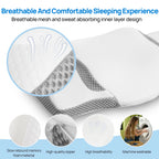 JHK Queen Cervical Contour Pillow