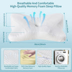 King Ergonomic Memory Foam Neck Pillow