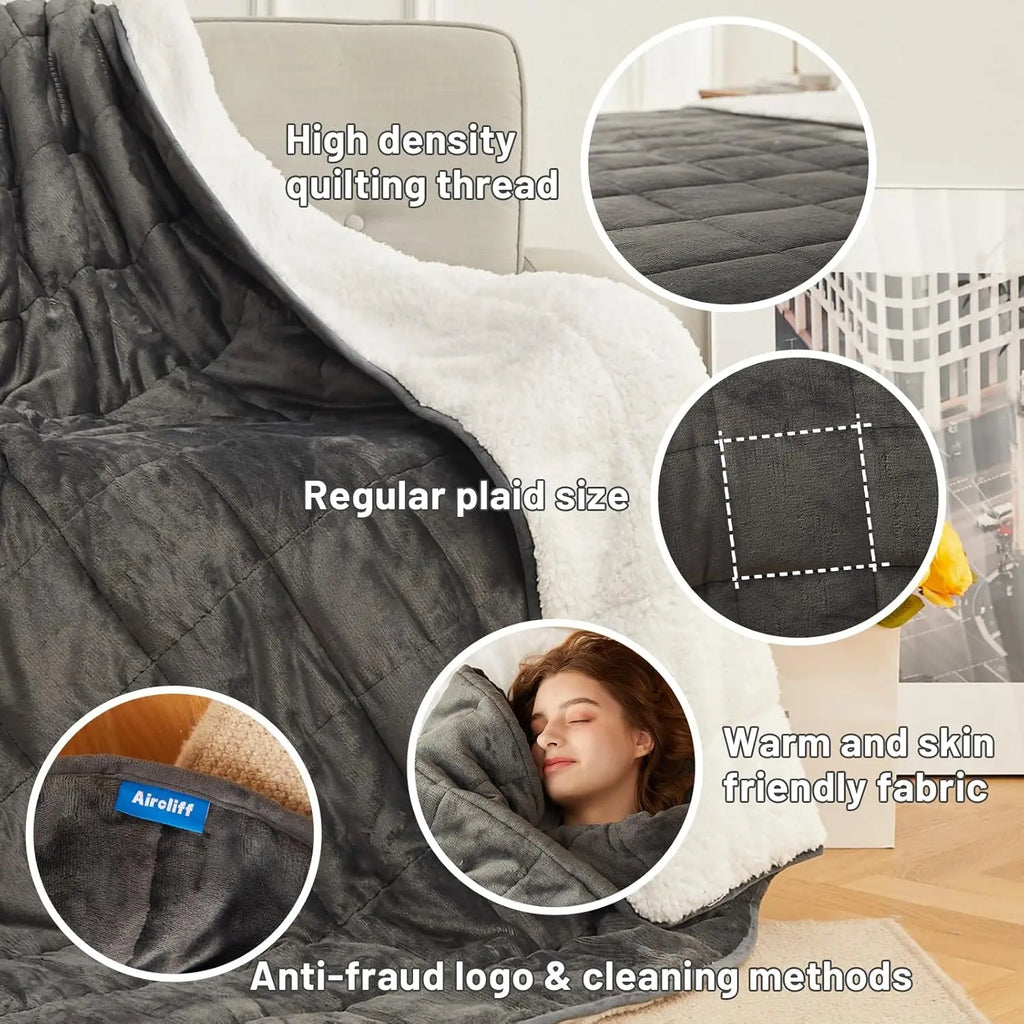 15 lb Sherpa Weighted Blanket (60x80)