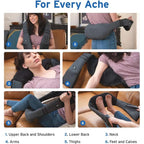 Cordless Heated Shiatsu Back Massager