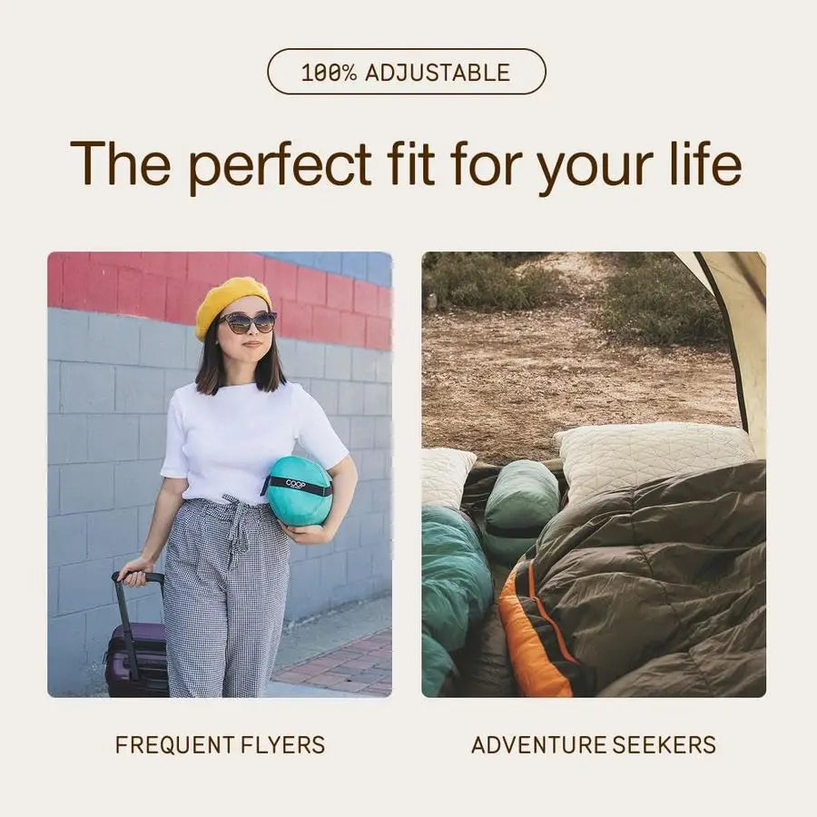 Adjustable Travel Memory Foam Camping Pillow