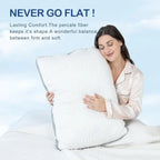 Queen Bamboo Memory Foam Pillow Set (2)