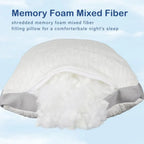 Queen Bamboo Memory Foam Pillow Set (2)