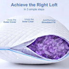 Cooling Shredded Memory Foam Pillows (2-Pack)