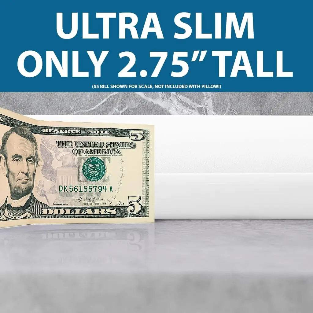 Ultra Slim Gel Memory Foam Pillow (2.75")