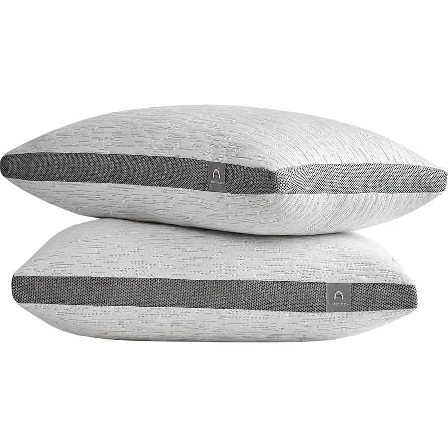 Queen Bamboo Memory Foam Pillow Set (2)