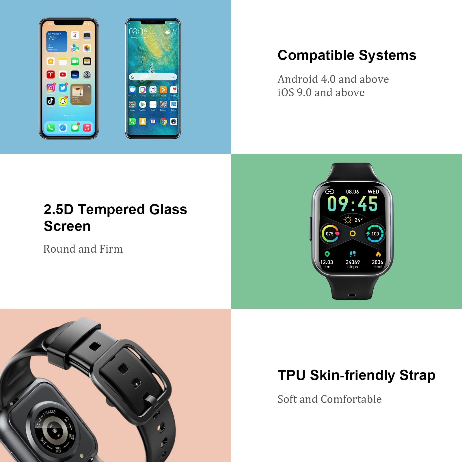 Q23 1.69" Fitness Smart Watch