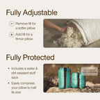 Adjustable Travel Memory Foam Camping Pillow