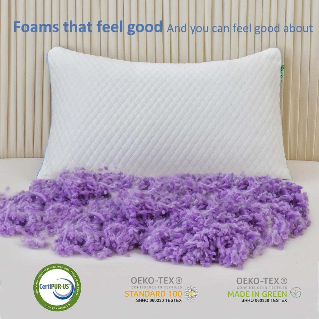 Cooling Shredded Memory Foam Pillows (2-Pack)