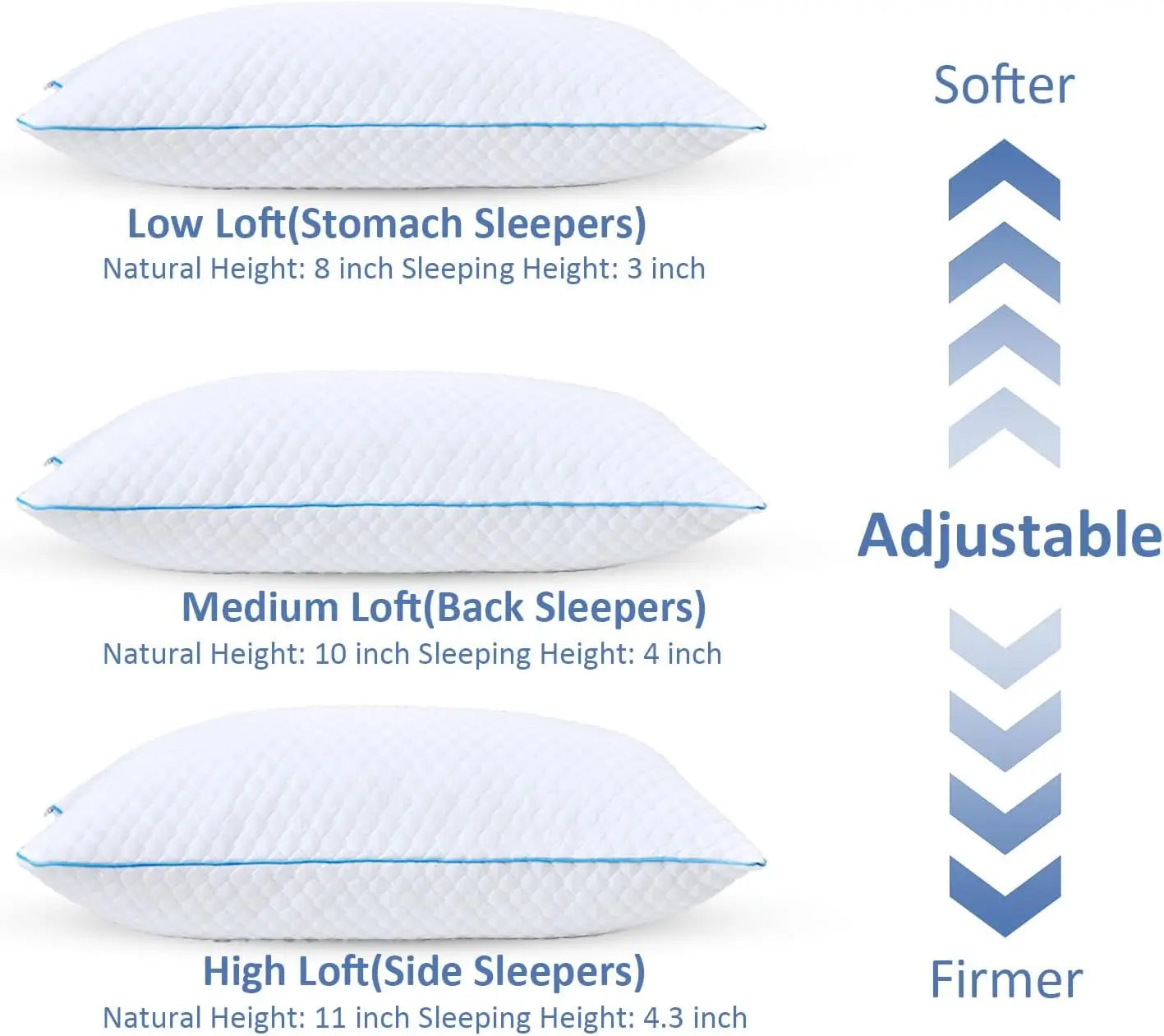 Cooling Shredded Memory Foam Pillows (2-Pack)