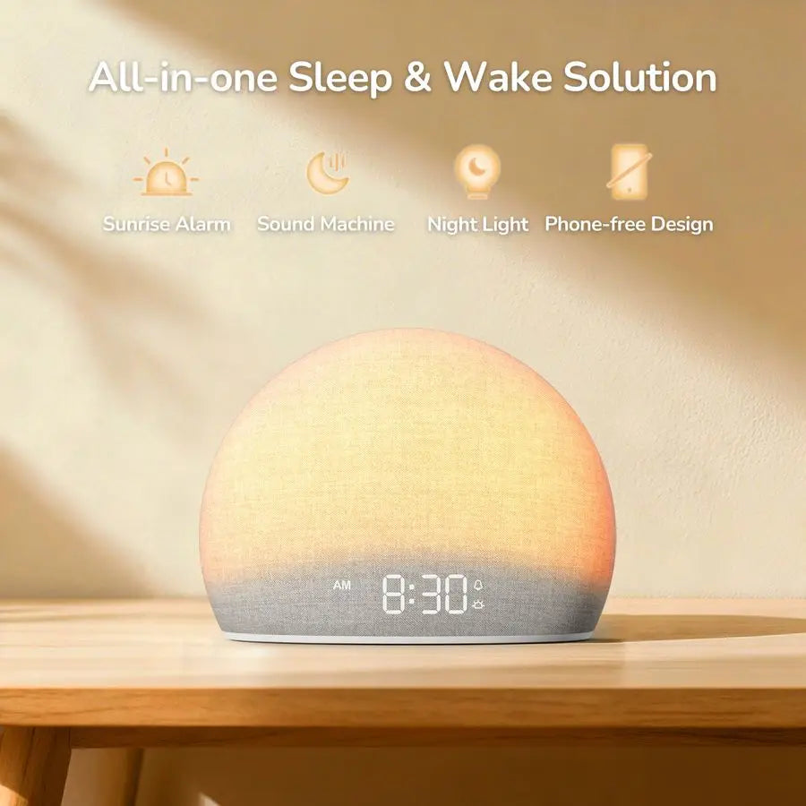 Sunrise Alarm Clock with White Noise