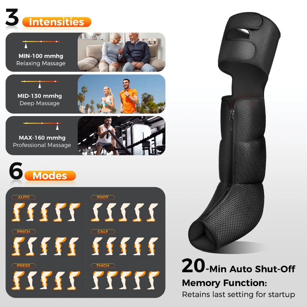 Necktec Heated Leg Compression Boots