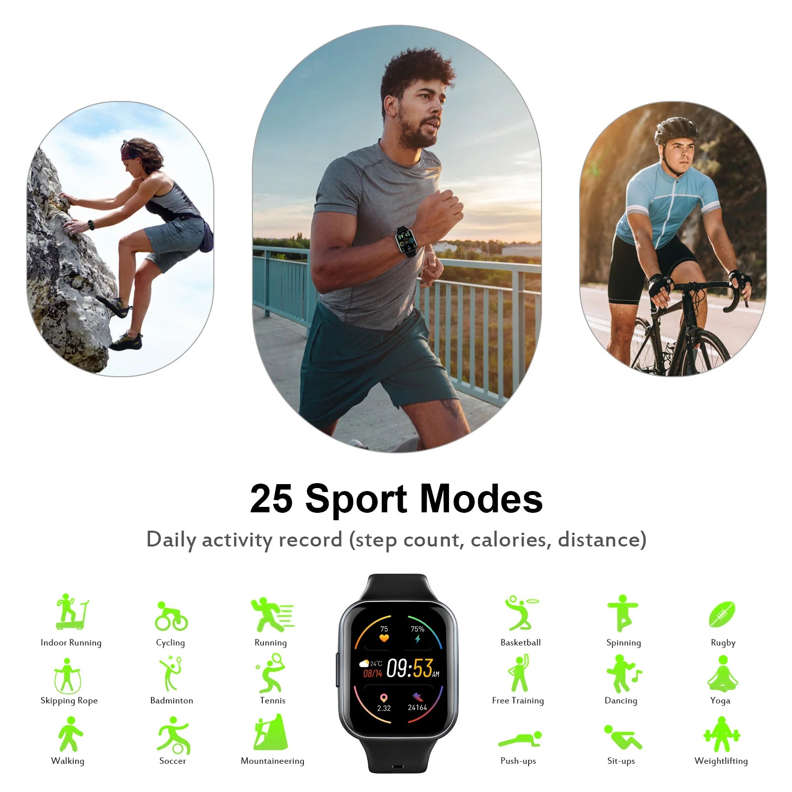 Q23 1.69" Fitness Smart Watch