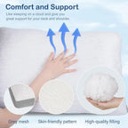 Queen Bamboo Memory Foam Pillow Set (2)