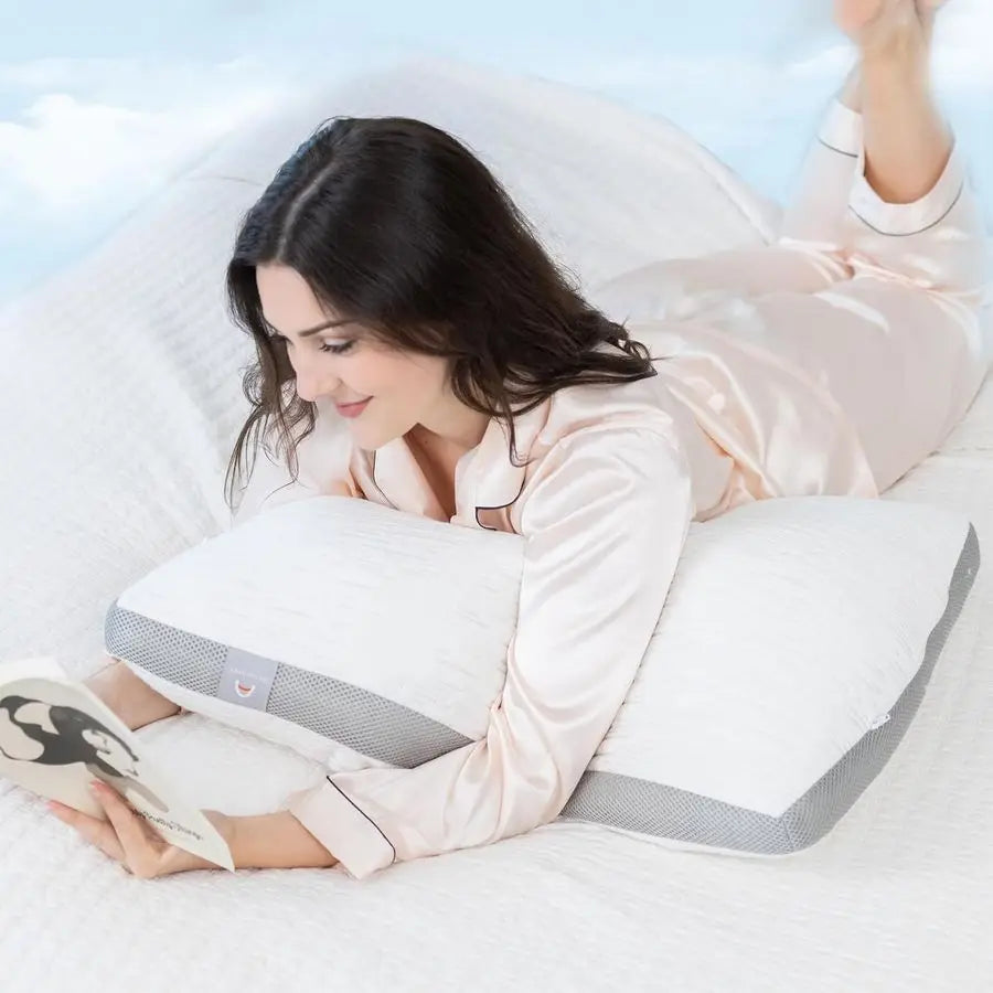 Queen Bamboo Memory Foam Pillow Set (2)