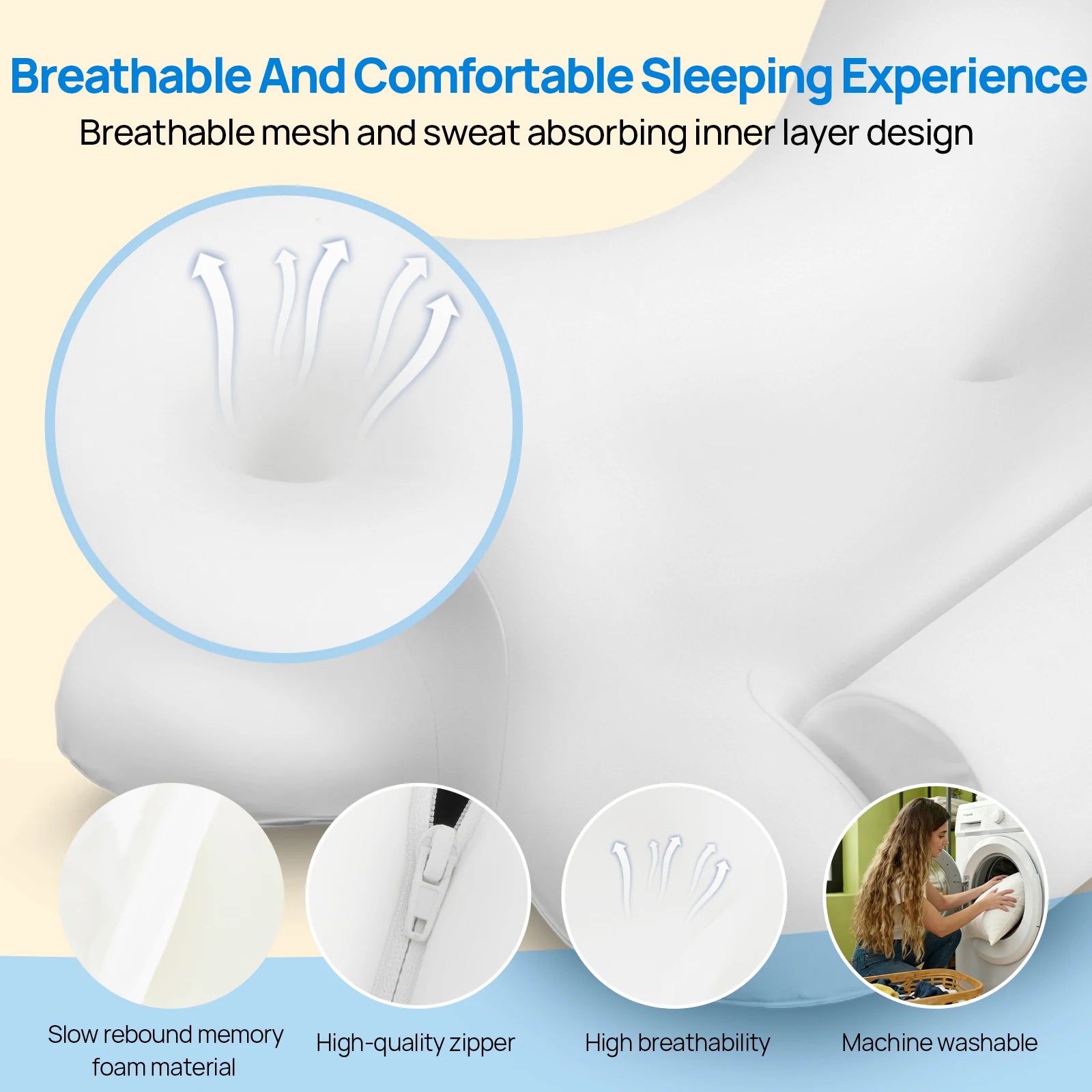 JHK Ergonomic Cervical Neck Pillow