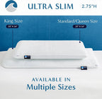 Ultra Slim Gel Memory Foam Pillow (2.75")