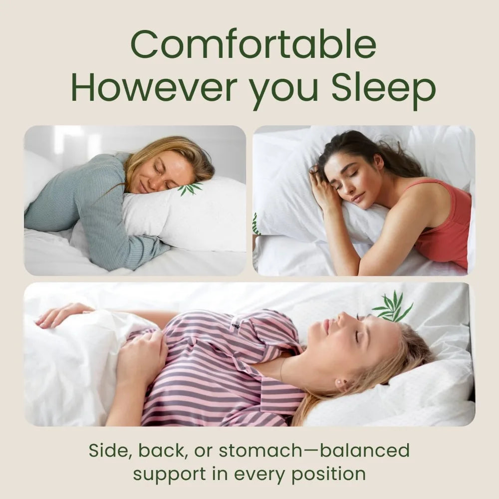 Queen Cooling Memory Foam Pillow Set (2)
