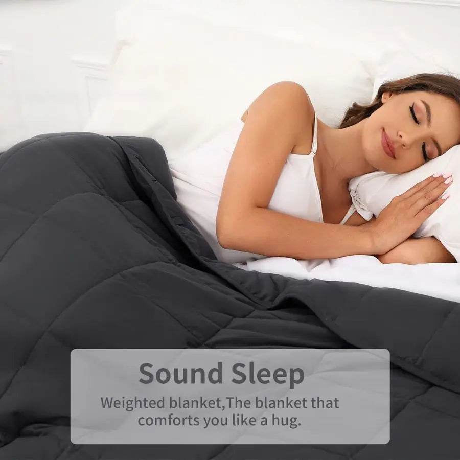 20 lb Weighted Blanket (Queen 60x80, Dark Grey)