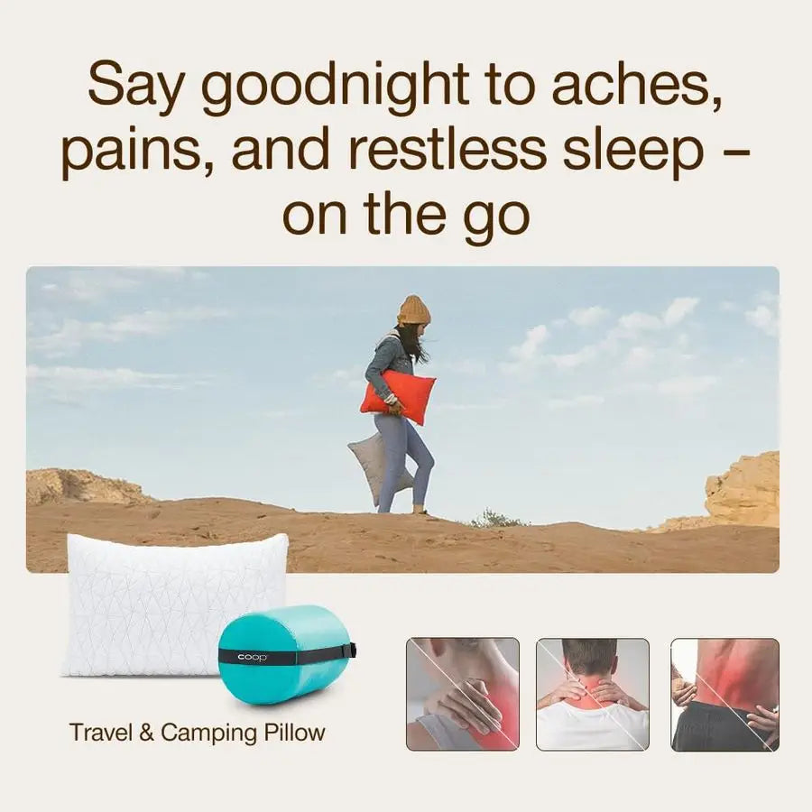 Adjustable Travel Memory Foam Camping Pillow