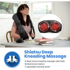 Cordless Heated Shiatsu Back Massager