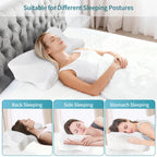 King Ergonomic Memory Foam Neck Pillow