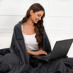20 lb Weighted Blanket (Queen 60x80, Dark Grey)