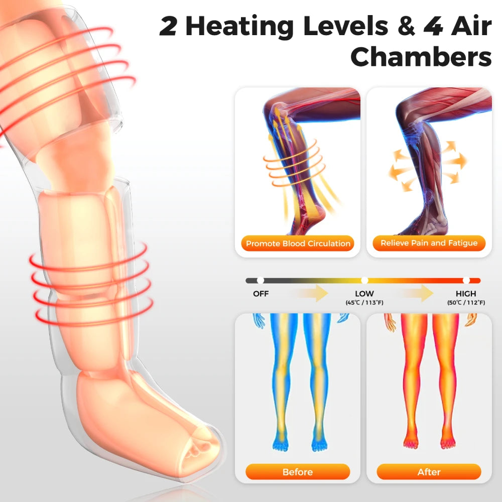 Necktec Heated Leg Compression Boots