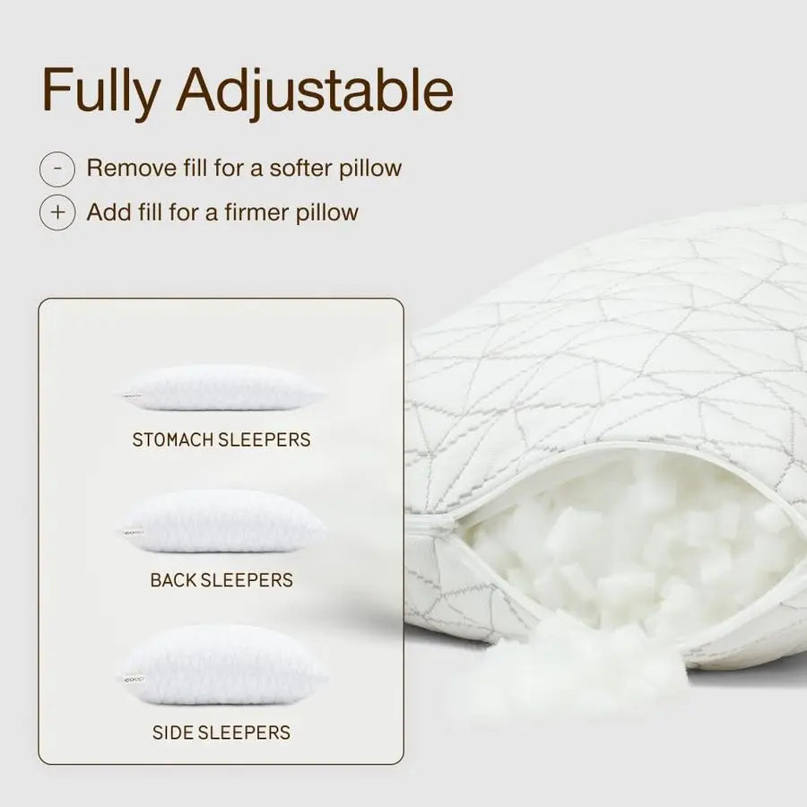 Adjustable Travel Memory Foam Camping Pillow
