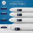Ultra Slim Gel Memory Foam Pillow (2.75")