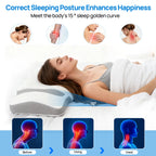JHK Queen Cervical Contour Pillow